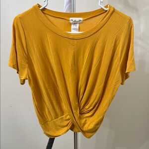 Gaze Gold Tie Front Relaxed T-Shirt